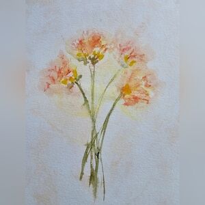 Whatercolor  floral painting 🖼